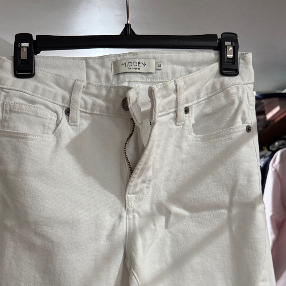 Hidden Women's Classic White Boot Cut Pants